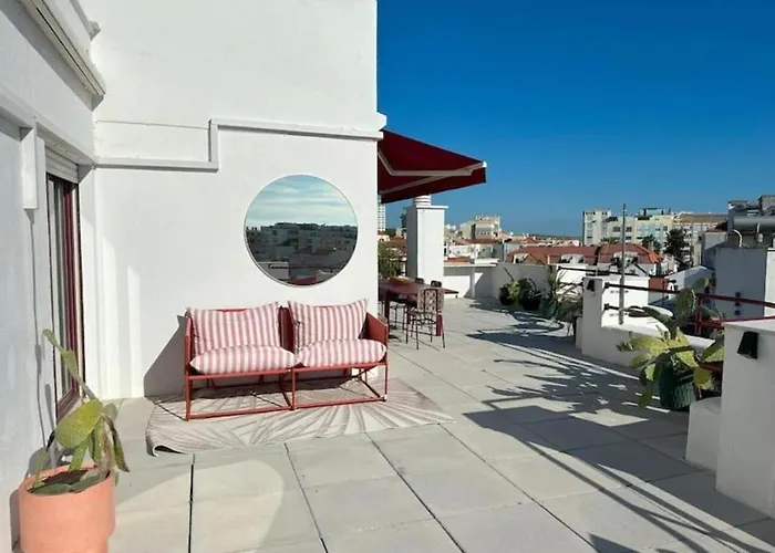 Apartment Groovy Caparica Gem With Large Sunny Terrace *